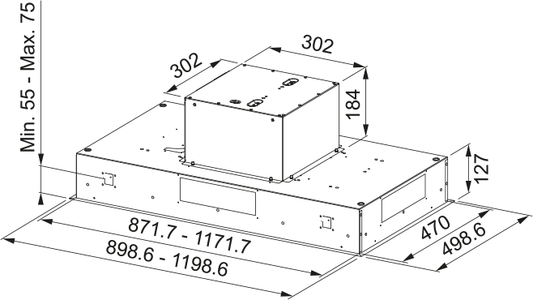 Franke AQ Sense Ceiling FCAS A90 XS