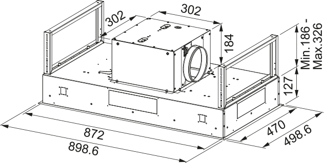 Franke Mythos White Ceiling FCMY 90 C WHP A KL