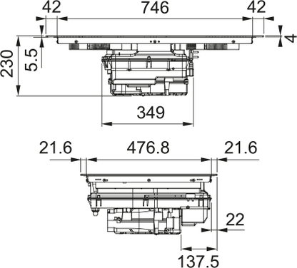 Franke Hob Extractor Mythos 2gether Icon Steel FMY 8391 HI
