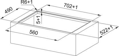 Franke Hob Extractor Smart 2gether Black Lines FSM 7081R HI