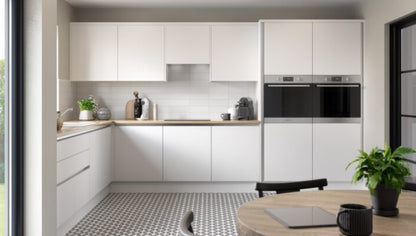True Handleless SuperMatt White Kitchen Wall Cabinets with UNICLIC Technology, Flat packed