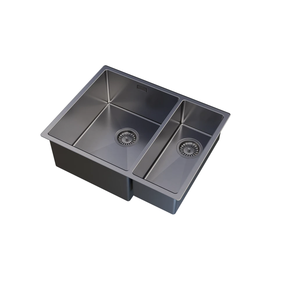 UKinox TNL 340.70.30  Polished1.5 Bowl Handmade SS Undermount/Inset kitchen sink