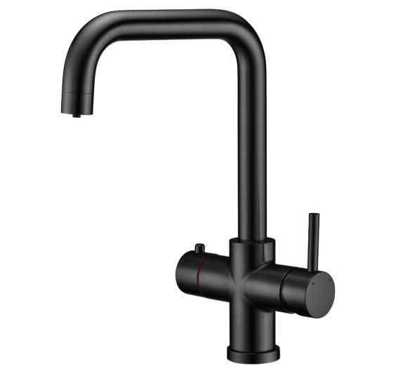 Reginox TRIBEZI MATT BLACK 3in1 Boiling Water Kitchen Tap