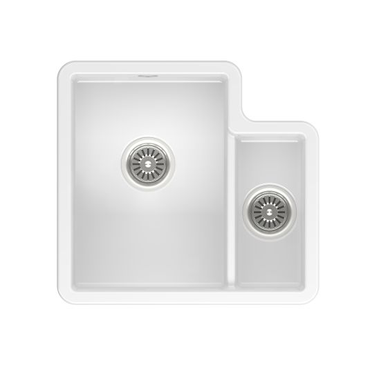 Reginox Tuscany II White Ceramic 1.5 bowl Inset/Undermount kitchen sink