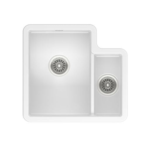 Reginox Tuscany II White Ceramic 1.5 bowl Inset/Undermount kitchen sink