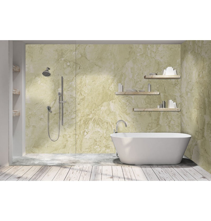 DuraPanel Classic Travertine Matt Shower Panel on 9mm Plywood
