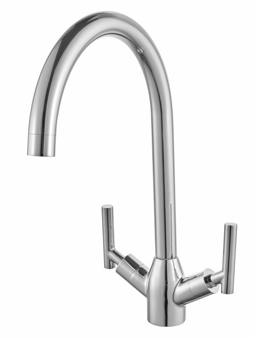 Trieste Twin Lever Kitchen Mixer Tap