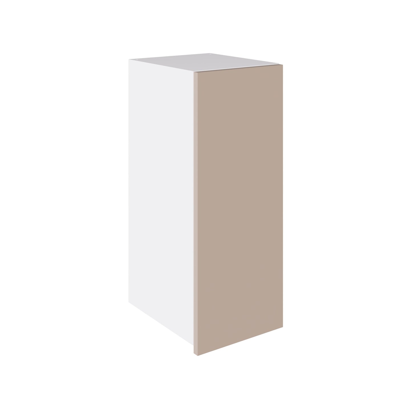 True Handleless SuperGloss Cashmere Kitchen Wall Cabinets with UNICLIC Technology, Flat packed