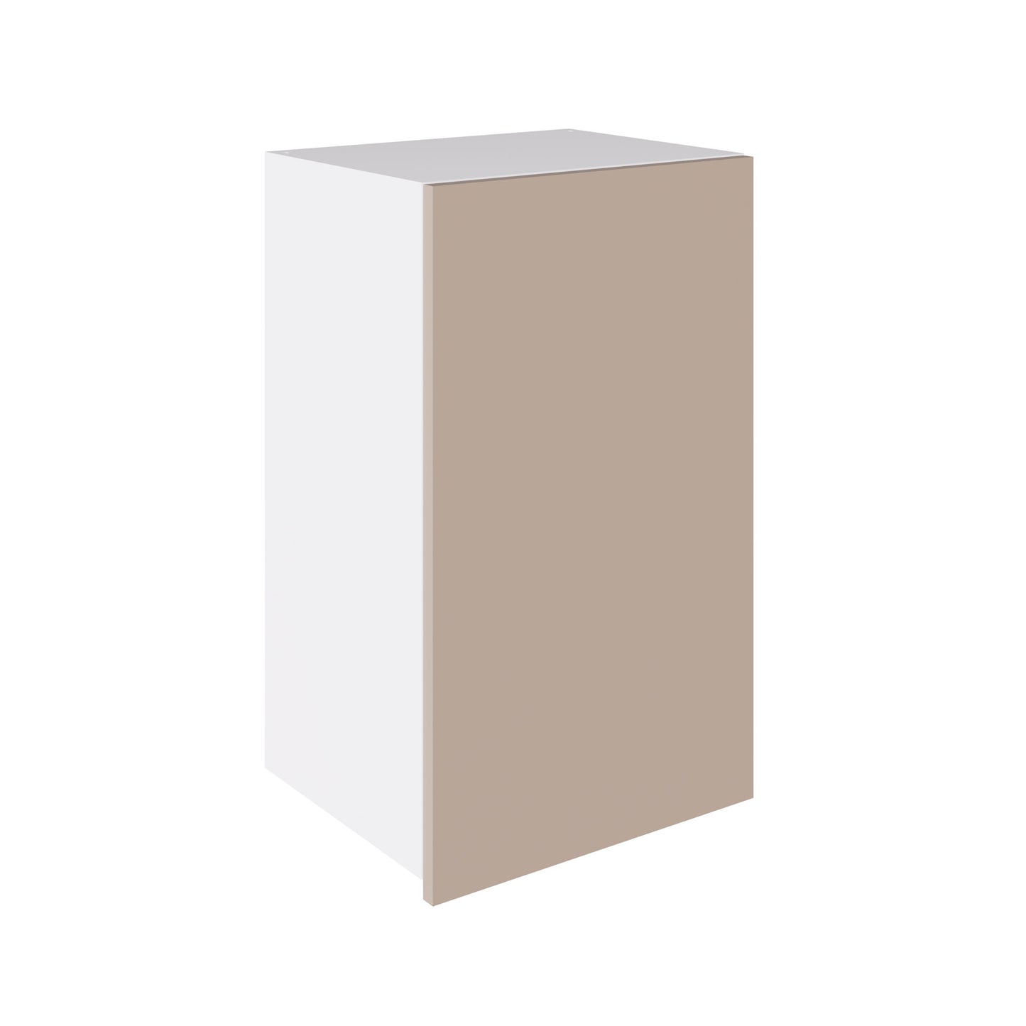 True Handleless SuperGloss Cashmere Kitchen Wall Cabinets with UNICLIC Technology, Flat packed