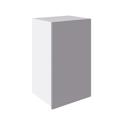 True Handleless SuperGloss Light Grey Kitchen Wall Cabinets with UNICLIC Technology, Flat packed