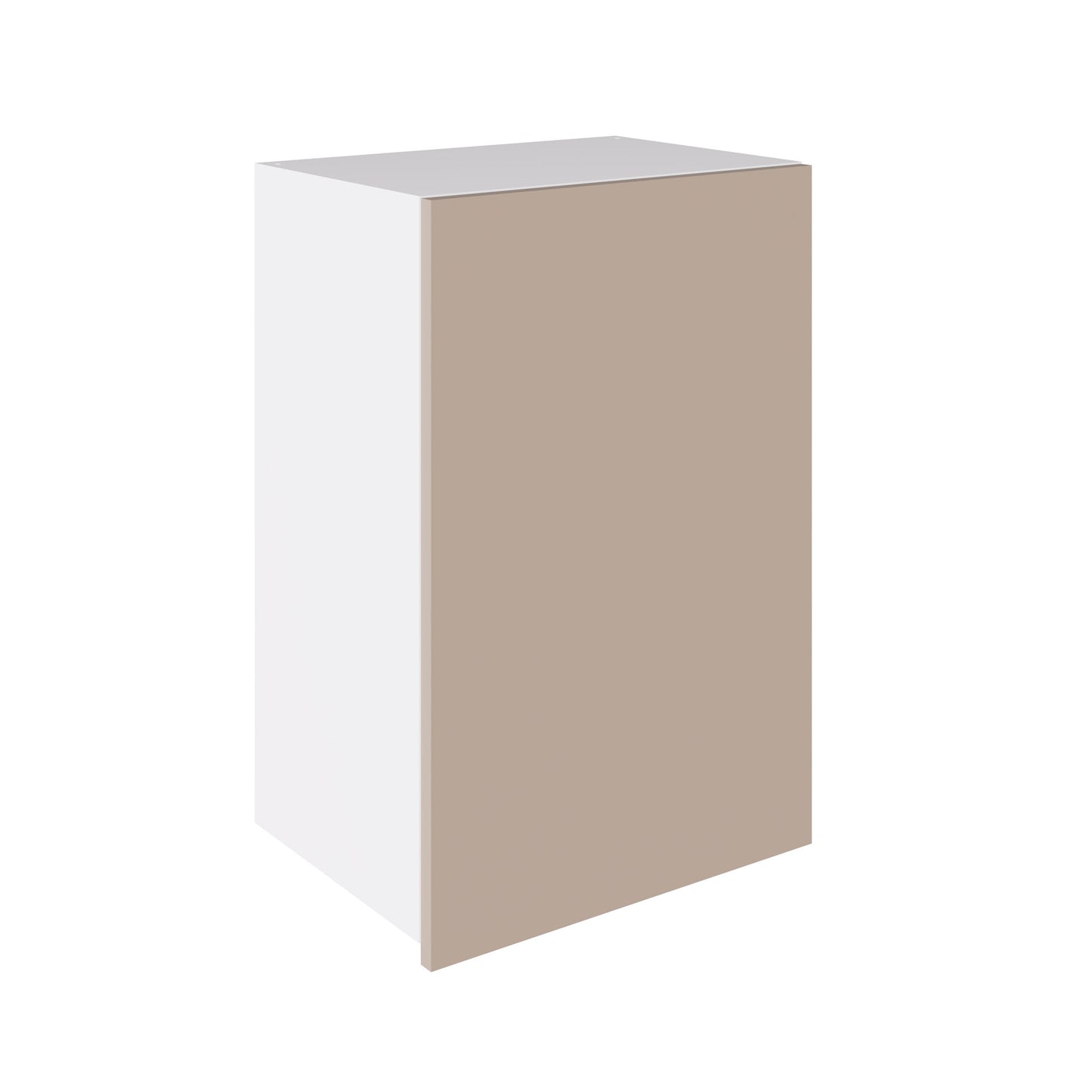 True Handleless SuperGloss Cashmere Kitchen Wall Cabinets with UNICLIC Technology, Flat packed