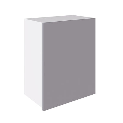 True Handleless SuperGloss Light Grey Kitchen Wall Cabinets with UNICLIC Technology, Flat packed