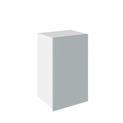 True Handleless SuperMatt Aquamarine Kitchen Wall Cabinets with UNICLIC Technology, Flat packed