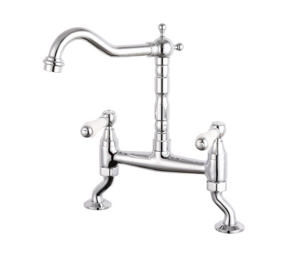 Reginox Utica CH 2 hole Kitchen mixer tap chrome