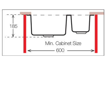 UKinox D 340.70.30 Reversible 1.5 Bowl Polished Stainless Steel Undermount kitchen sink