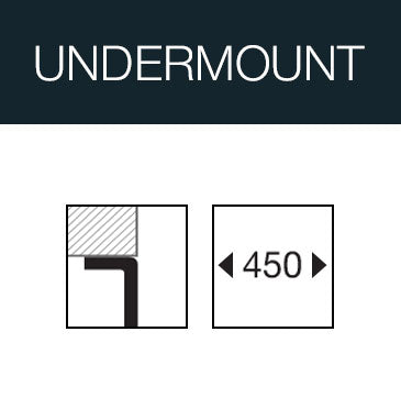 UKinox D 400/R50 Single Bowl Polished Stainless Steel Undermount kitchen sink