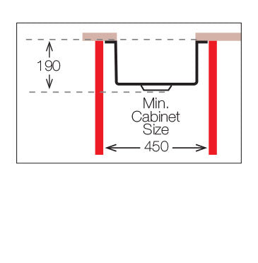 UKinox D 400/R50 Single Bowl Polished Stainless Steel Undermount kitchen sink