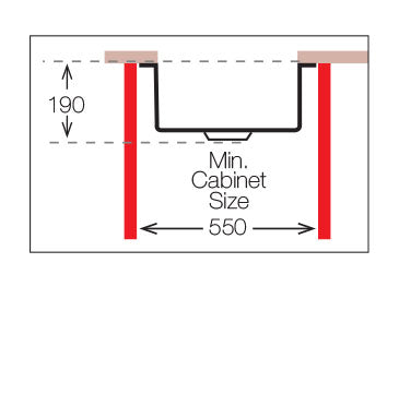 UKinox D 500/R50 Single Bowl Polished Stainless Steel Undermount kitchen sink
