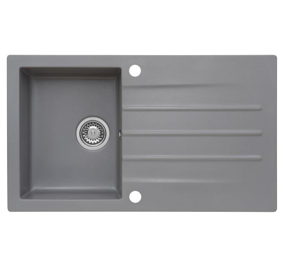 Reginox VALENCE 860x500 Composite Single Bowl Reversible Inset Kitchen sink