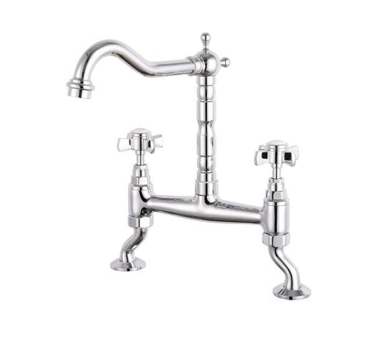 Reginox Velino CH 2 hole Kitchen mixer tap chrome