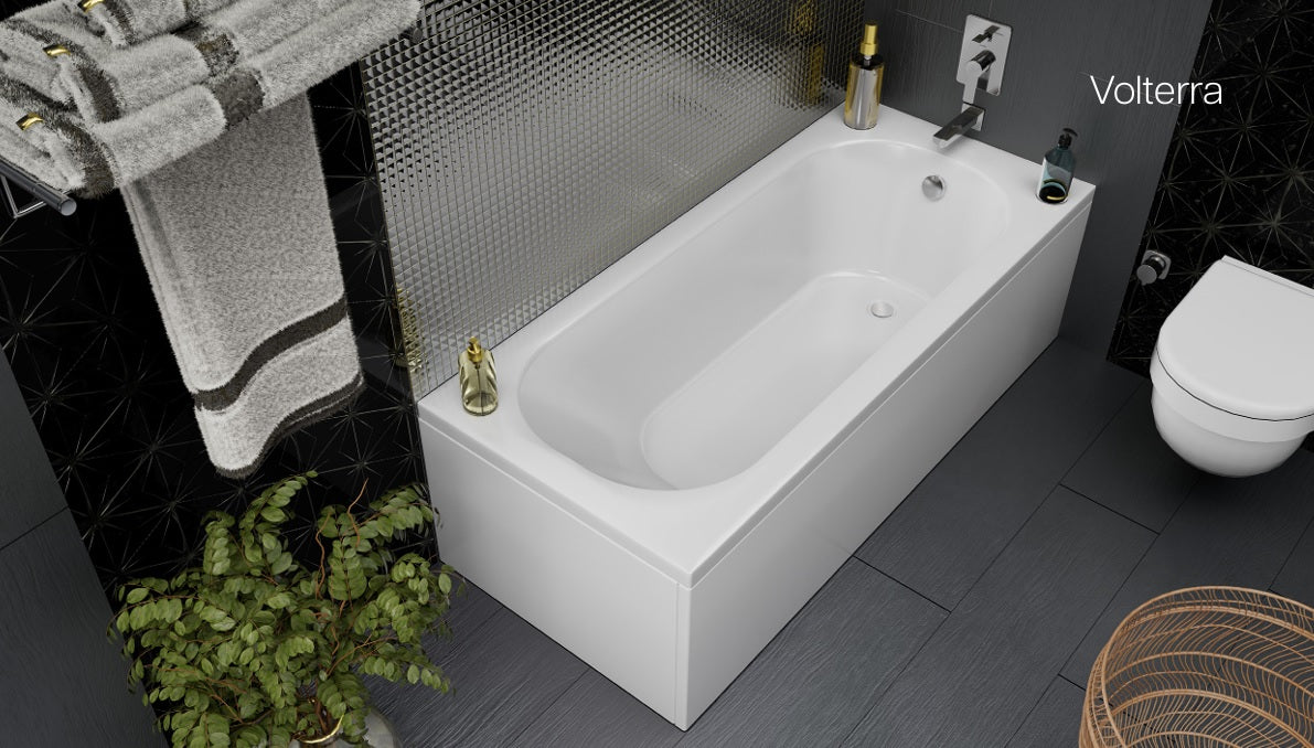 VRB Voltera Acrylic Bath 1400/1500/1600/1700x700mm Bath Panels White/Light Grey/Dark Grey
