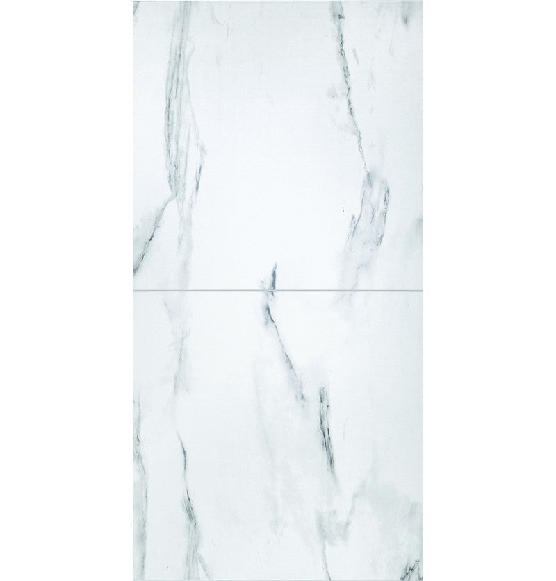 DuraPanel White Marble Matt Tile Effect 2400 x 585mm Tongue&Groove