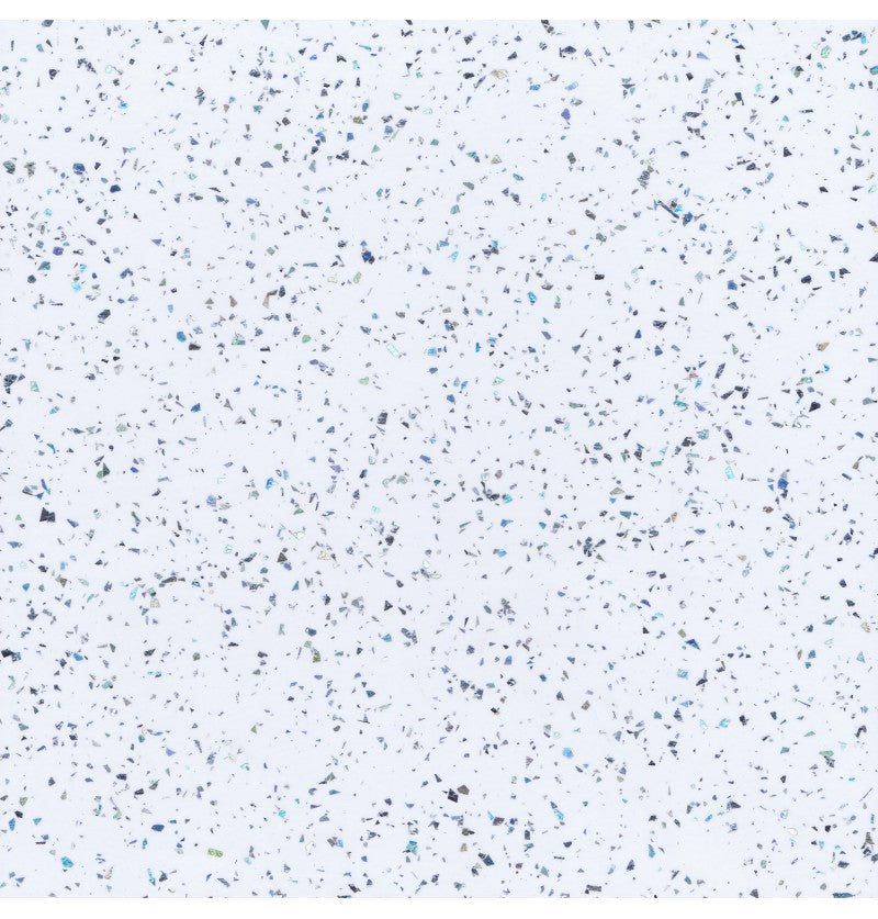 White Sparkle Gloss Shower Panel on 9mm 100% Waterproof Solid Composite core 2400x1185