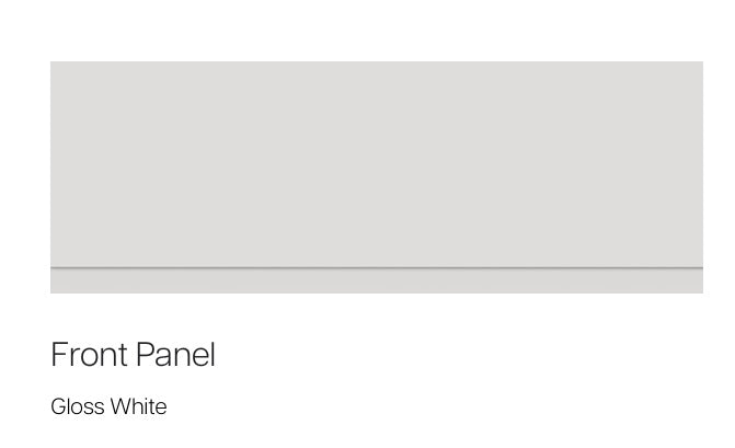 VRB Steel Bath 2 Tap hole 1500/1600/1700x700mm Bath Panels White/Light Grey/Dark Grey