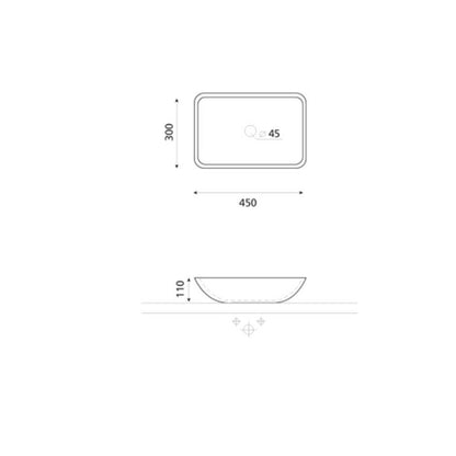 GLASS WASHBASIN BLUE (3014AZ) SP0078