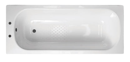 VRB Steel Bath Anti Slip 2 Tap hole 1700x700mm Bath Panels White/Light Grey/Dark Grey