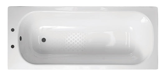 VRB Steel Bath Anti Slip 2 Tap hole 1700x700mm Bath Panels White/Light Grey/Dark Grey
