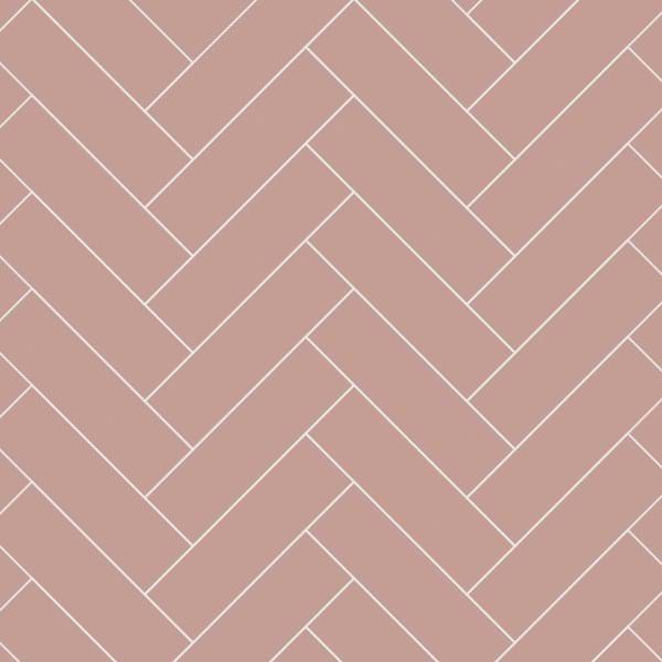 Multipanel Tile Collection Antique Rose Herringbone Shower Panels 598x2400 MT325H