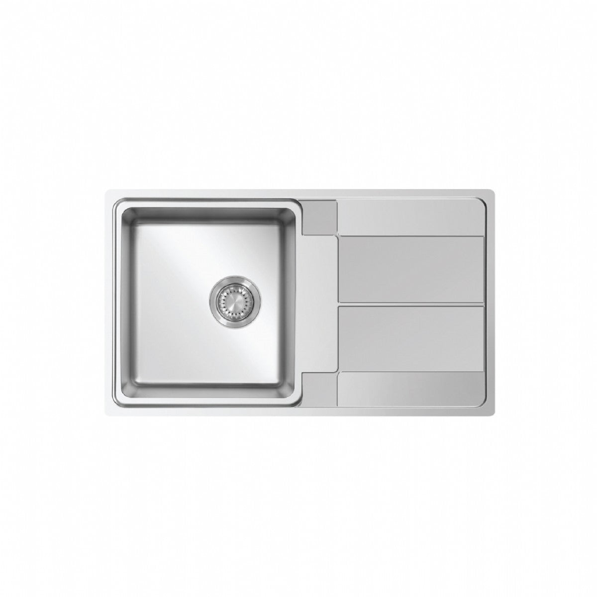 UKinox AS 860.500 Polished 1 Bowl Stainless Steel inset kitchen sink