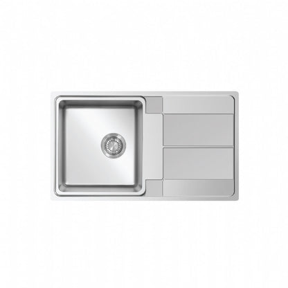 UKinox AS 860.500 Polished 1 Bowl Stainless Steel inset kitchen sink