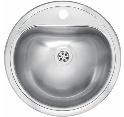 Reginox ATLANTIS SP H NOF Round Stainless Steel inset sink 460mm, no overflow