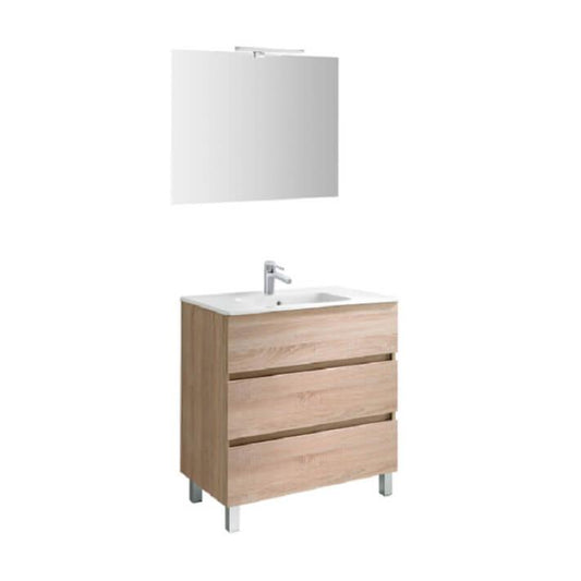 GALA G7900673  JADE Vanity unit  3 DRAW 100CM with basin  OAK  BARDOLINO (TJM005)