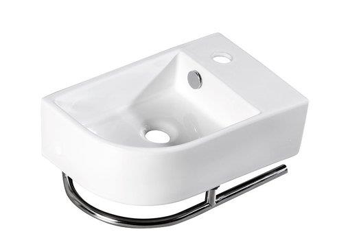 CLEARANCE 60 Corner Ceramic cloakroom Washbasin 41x26,5x12cm 4907 (SP0024)