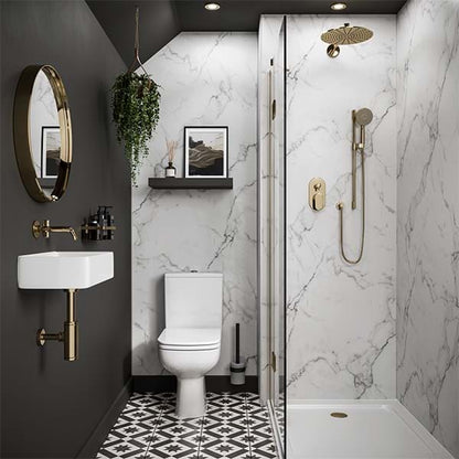 Multipanel Linda Barker Calacatta Marble Shower Panels 3460