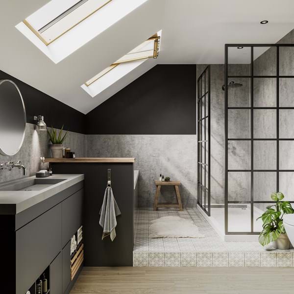 Multipanel Linda Barker Concrete Elements Shower Panels 8830