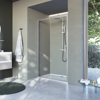 Novellini CLICK 2P, SHOWER DOOR, 1 SLIDING DOOR + 1 FIXED PANEL