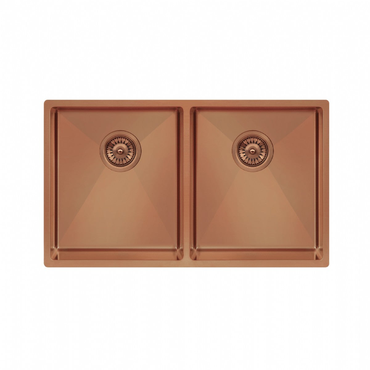 ColorX TNL 340.50.50 Rose Gold 2 Bowl Undermount/Inset kitchen sink 700x400mm