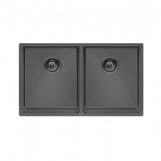 ColorX 2 bowl Titanium Undermount/Inset kitchen sink Includes Tap and accessories