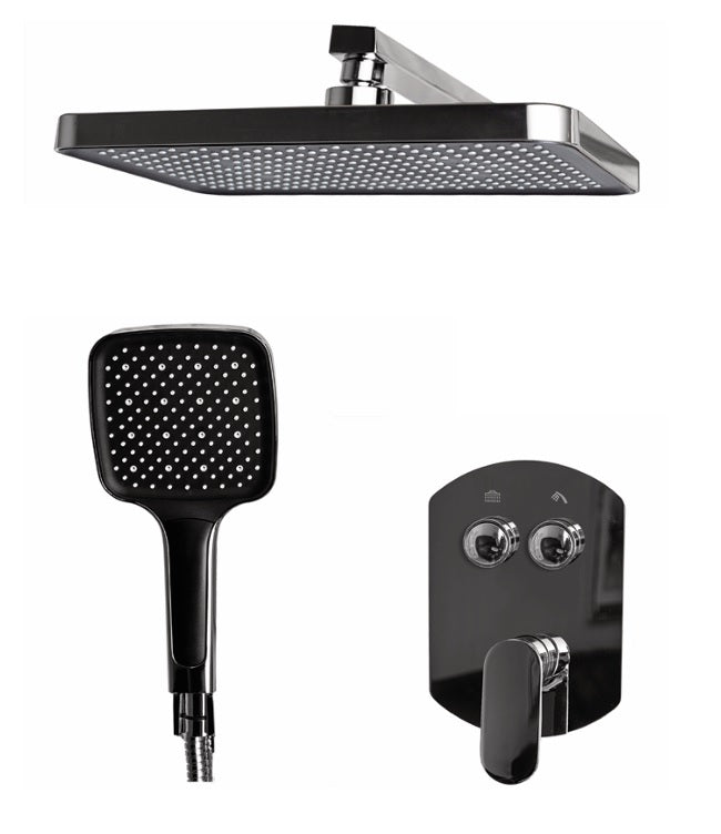 VRB Flow Concealed Chrome Shower Mixer Set 0105