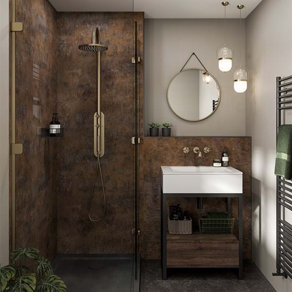 Multipanel Linda Barker Corten Elements Shower Panels 8832