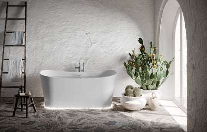 Novellini Ship Freestanding Bathtub in Novotech - White Matt