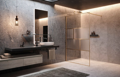 Novellini HC Art Fixed Shower Wet Room Panel, Various Colours