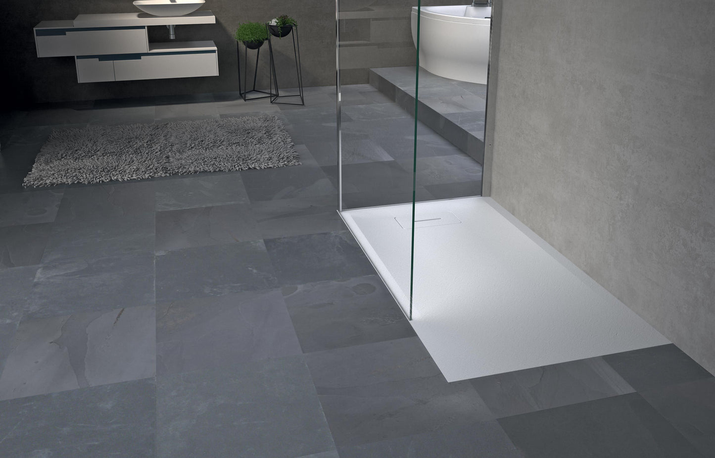 Novellini NovoSolid White shower tray 3.5cm , Various sizes