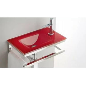 RED COUNTERTOP WASHBASIN 50X30X11CM (3012RJ)