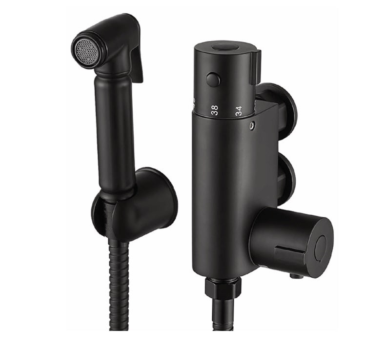VRB Lavare Thermostatic Douche Kit Matte Black (034)