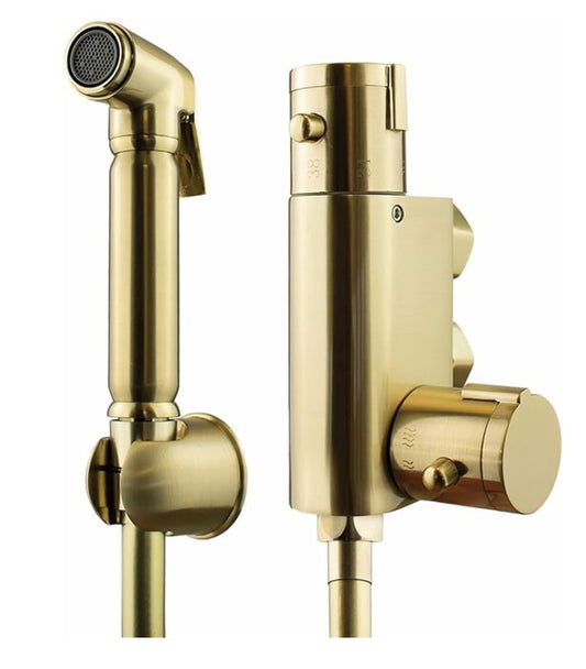 VRB Lavare Thermostatic Douche Kit Brushed Gold (030)